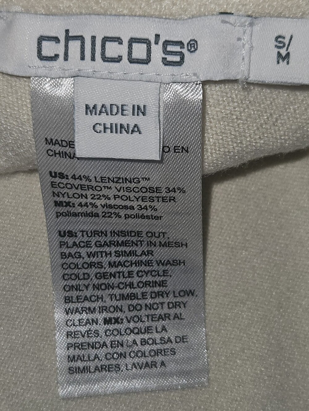 CHICO’S  DETAIL RUANA AND MATCHING TANK - Picture 10 of 11